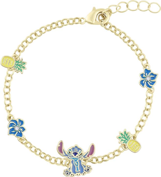 Peers Hardy STITCH - Fleurs & Ananas - Bracelet (Messing YG beschichtet)