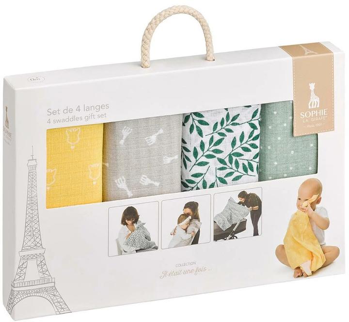 Productafbeelding Sophie la girafe Gaasdoek set van 4 (70 cm, 70 cm)