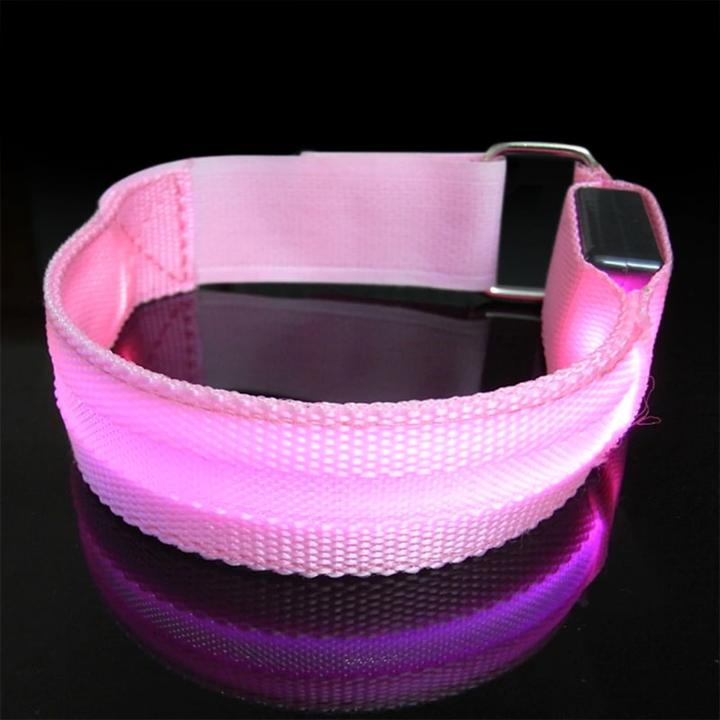 Produktbild JTI Armband mit LED-Beleuchtung - Rosa (27.50 cm, Nylon)