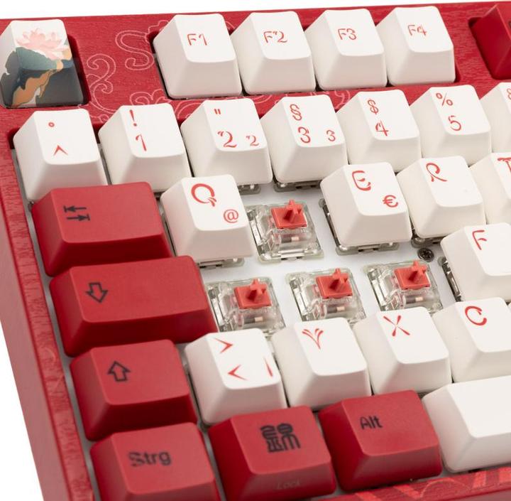 Actual product image Varmilo VEA109 Koi Gaming Keyboard, MX-Silent-Red, white LED (DE, Cable)