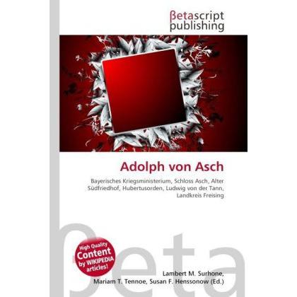 Adolph von Asch, Fachbücher