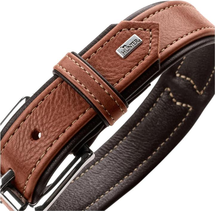 Produktbild Hunter Halsband Canadian Up für Hunde Cognac M (M, Hund, Allgemein)
