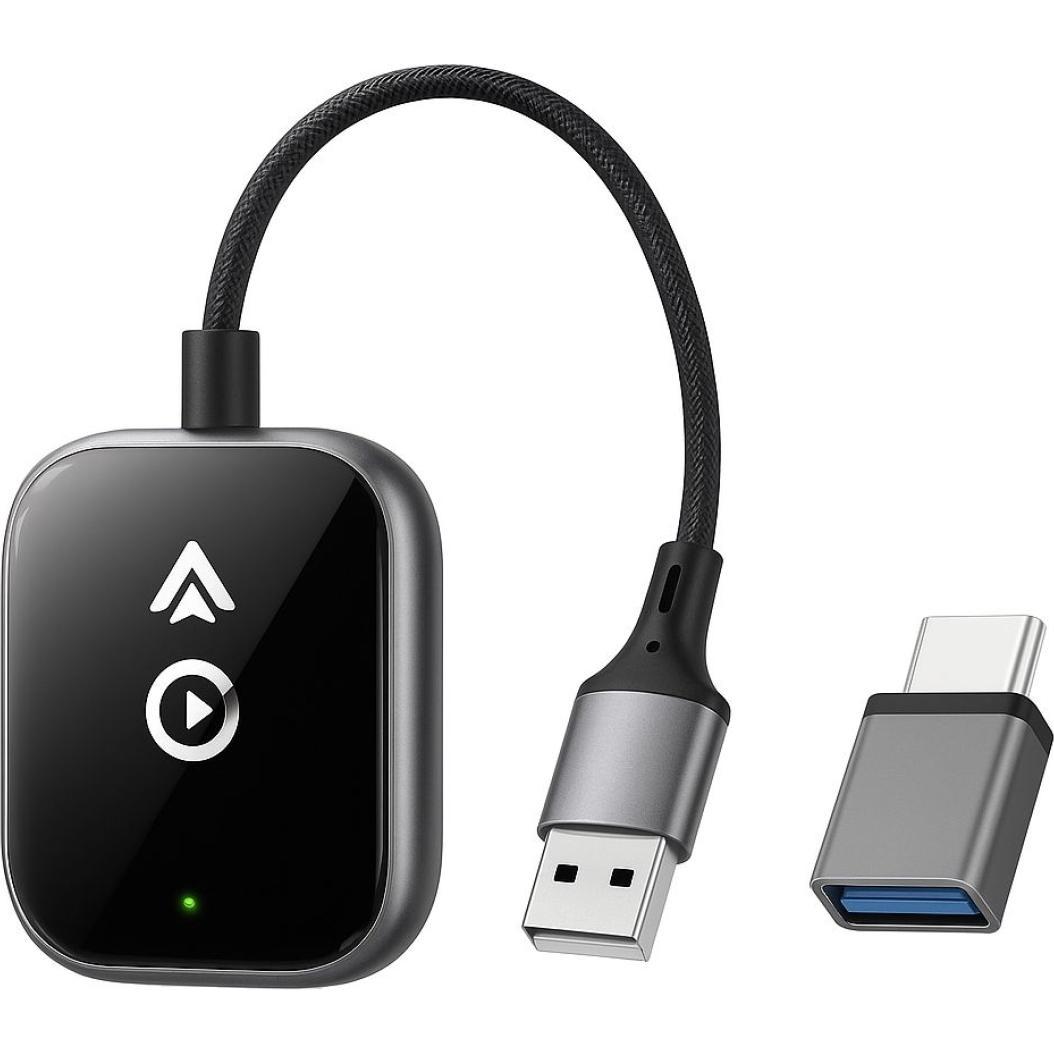 PowerGuard 2-in-1 Adapter Kabel, Adattatore per auto, Nero
