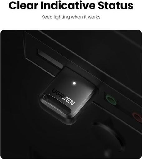 Actual product image Ugreen Bluetooth 5.3 USB adapter (Transmitter & Receiver)