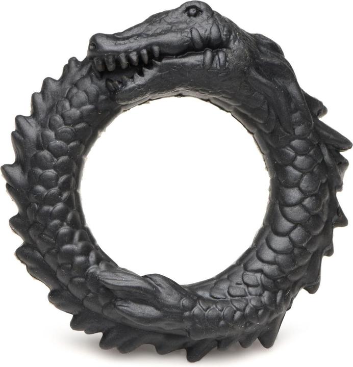Image du produit Creature Cocks XR Brands - Anneau de Pénis en Silicone Caiman Noir - Noir (0.96 cm)