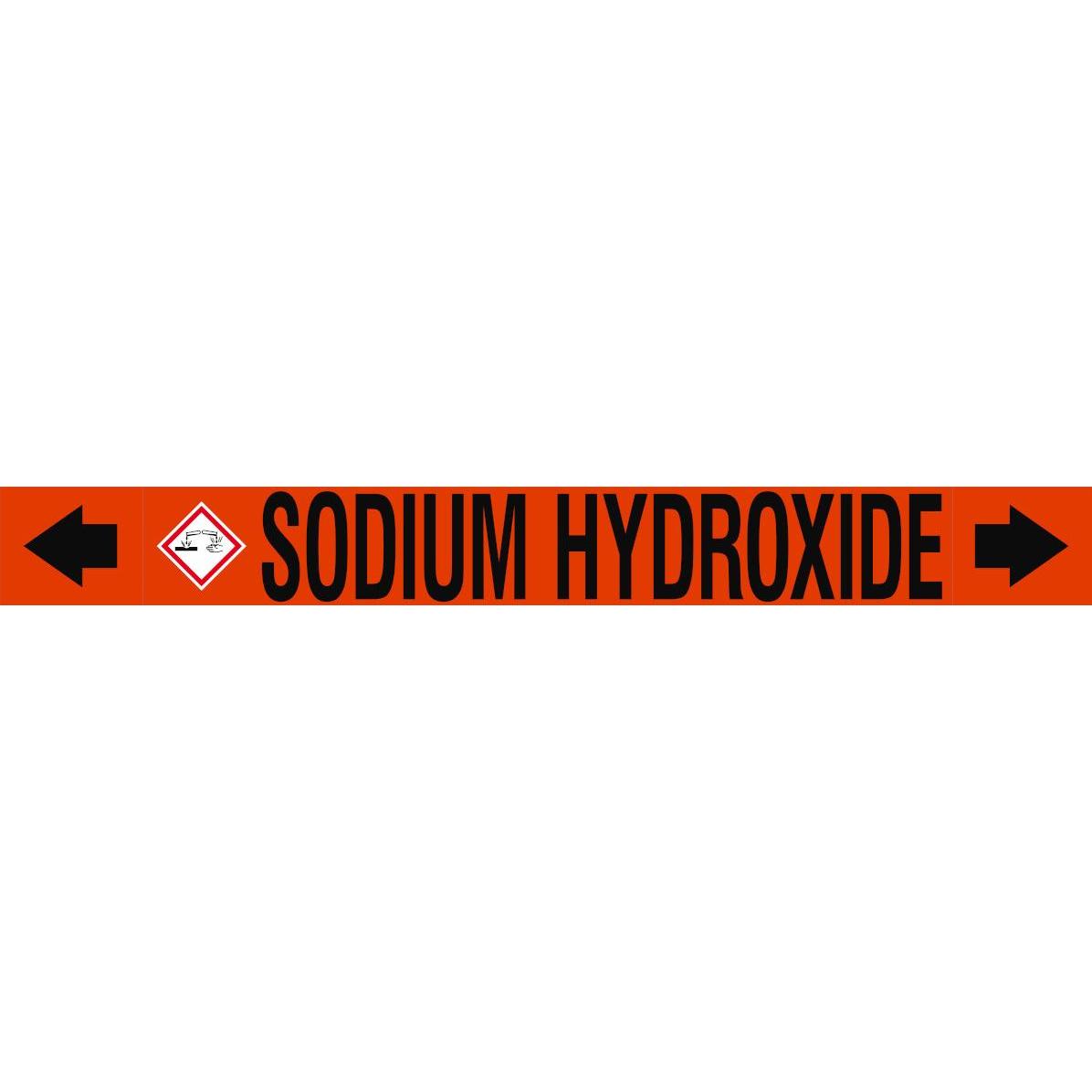 Brady ASME - Rohrmarkierer - Sodium Hydroxide (313421)