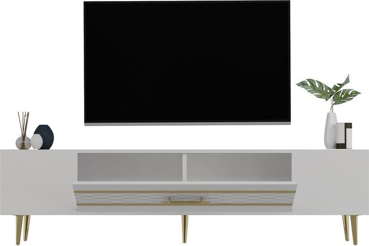 Actual product image Kalune Design Decory Geometric TV Stand (150 x 35 x 48.20 cm)