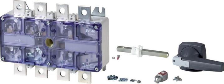 Produktbild Eaton Lasttrennschalter, DMV, 400 A, 3-polig, HALT-Funktion, mit grauem Drehgriff, mit Metallachse für Sch