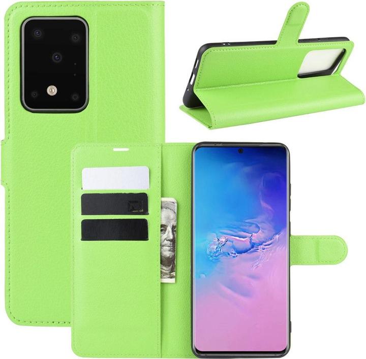 Cover-Discount Galaxy S20 Ultra - Étui en cuir vert (Samsung Galaxy S20 Ultra)