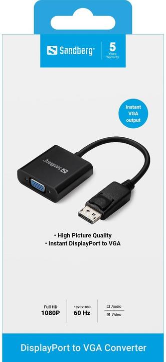 Produktbild Sandberg DP zu (VGA, 15 cm)