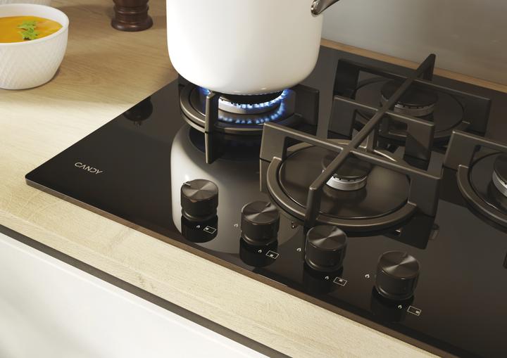 Actual product image Candy Moderna CVG6DTB Black Cooktop