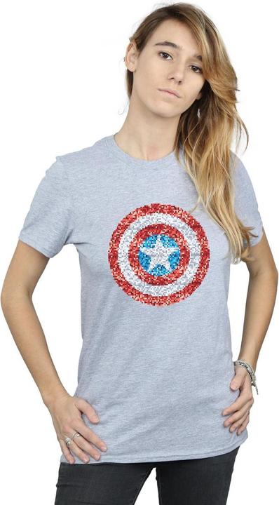 Produktbild Captain America Pixelated Shield TShirt (XXL)
