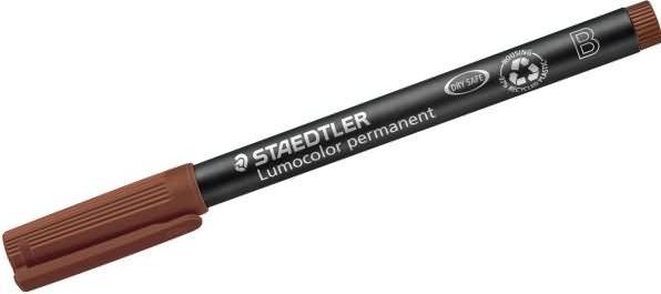 Actual product image Staedtler Lumocolor permanent (Brown, 2.50 mm, 1 x)