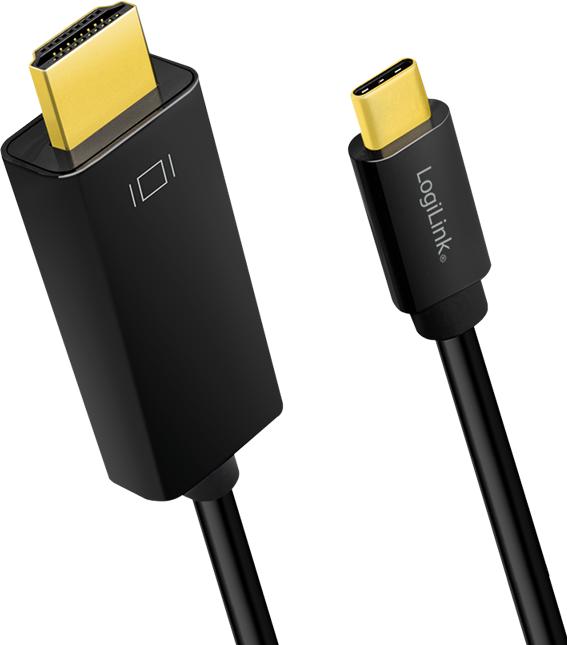 Produktbild LogiLink USB Typ C — HDMI (Typ A) (3 m)
