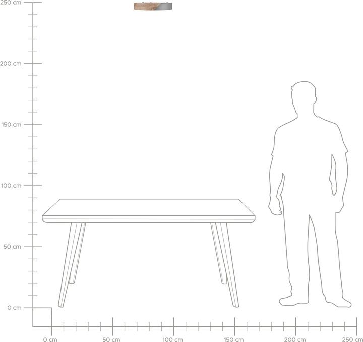 Produktbild Beliani Deckenleuchte LED grau / heller Holzfarbton rund PATTANI (1400 lm)