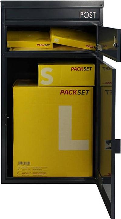 Actual product image SafePost 65 Letterbox with parcel compartment anthracite