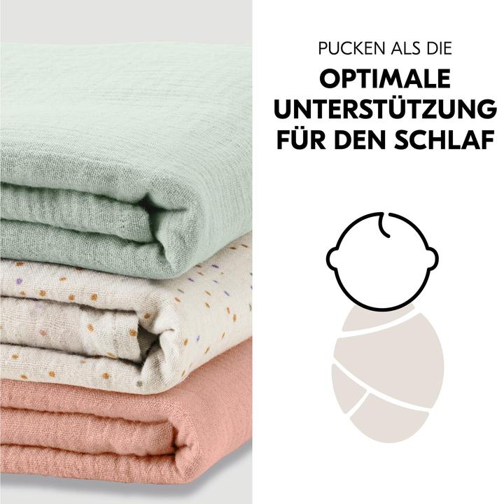 Image du produit Hauck Cuddle N Clean 3Set Sage/Beige Dots/ Cork (80 cm, 80 cm)