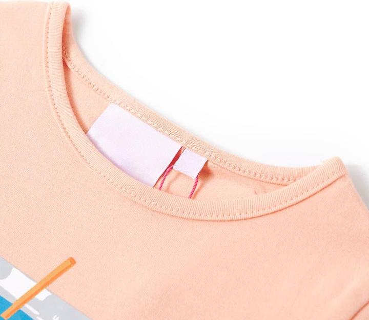 Immagine prodotto vidaXL T-shirt per bambini arancione chiaro 92,Materiale: 95% cotone. 5 (92)
