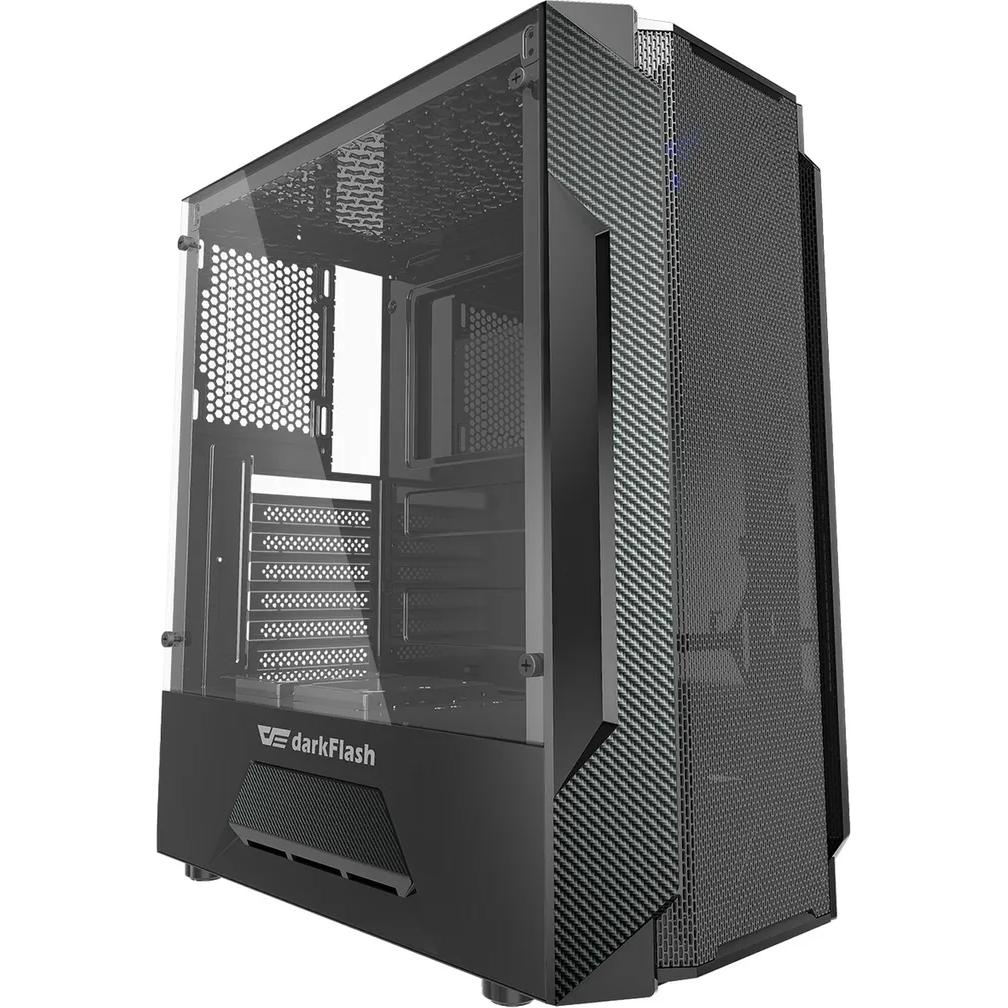 Thumbnail - Darkflash Tech Leo (ATX, mATX, ITX), PC Gehäuse, Schwarz