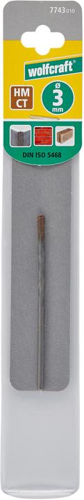 Produktbild wolfcraft wolfcraft 1 Spezial-Betonbohrer HM ø3x70mm (3 Millimeter)