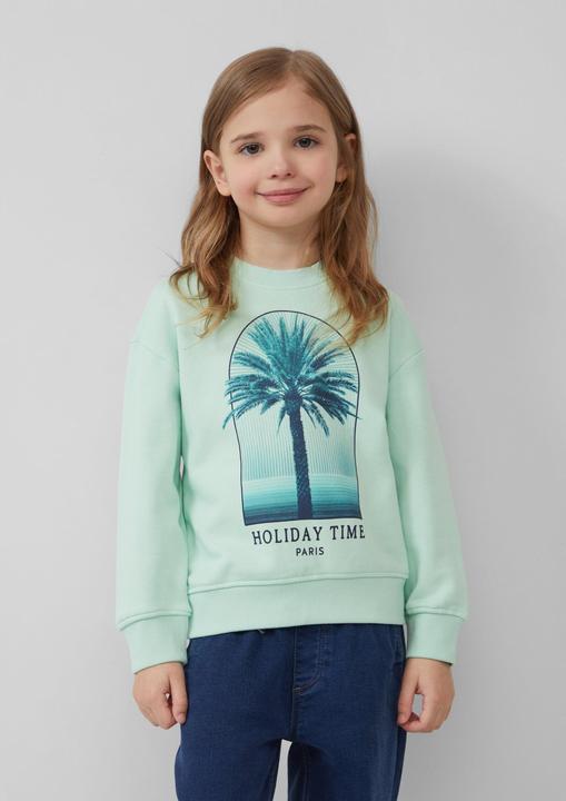 Actual product image S.Oliver Sweatshirt Oversize-Sweatshirt mit Frontprint (104, 110)
