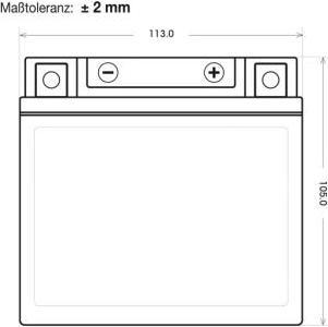 Actual product image Panther Batterien Motorradbatterie YTZ7-S GEL 12V 6Ah (6 Ah)