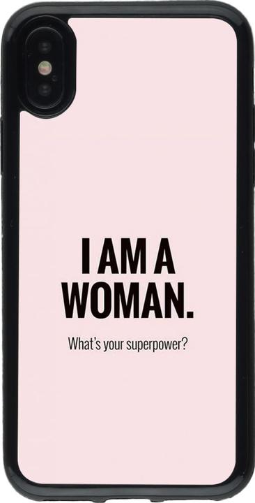 Produktbild PhoneLook Hülle Gummi schwarz I am a woman (Apple iPhone X, Apple iPhone XS)