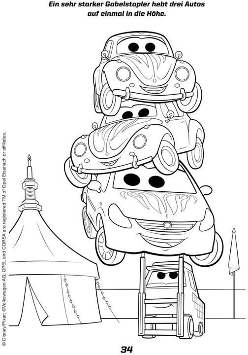 Actual product image Disney Cars on the road: Fast-paced painting fun