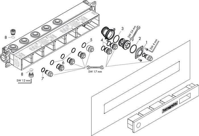 Actual product image hansgrohe Basic body RAINSELECT