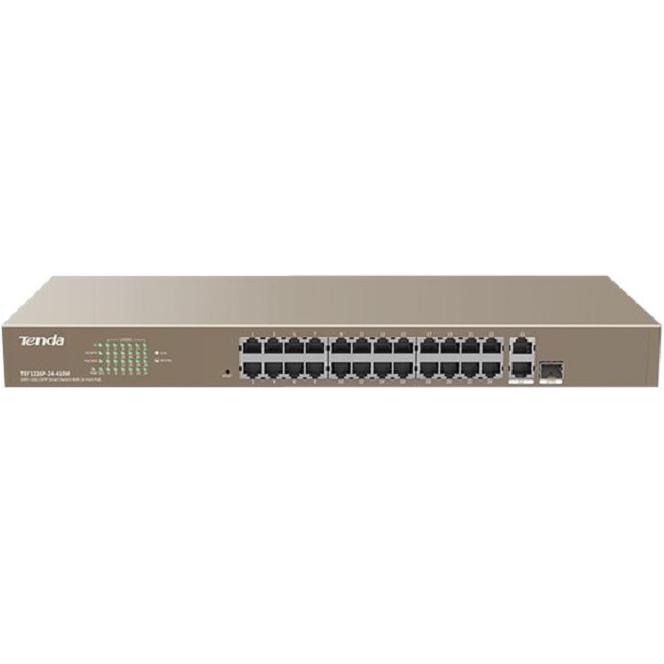Thumbnail - Tenda TEF1126P (24 Ports), Netzwerk Switch, Grau
