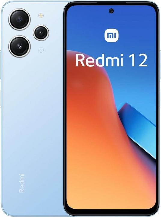 Produktbild Xiaomi Redmi 12 (128 GB, Himmelblau, Midnight Black, 6.79", Hybrid Dual SIM, 4G)