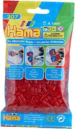 Produktbild Hama Perlen Hama Perlen-rot transparent (013)