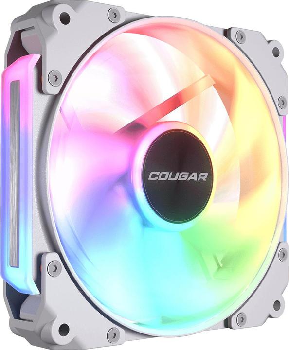 Actual product image Cougar Gehäuse Lüfter Apolar 120 ARGB, Reverse Blade, Weiss (120 mm, 1x)