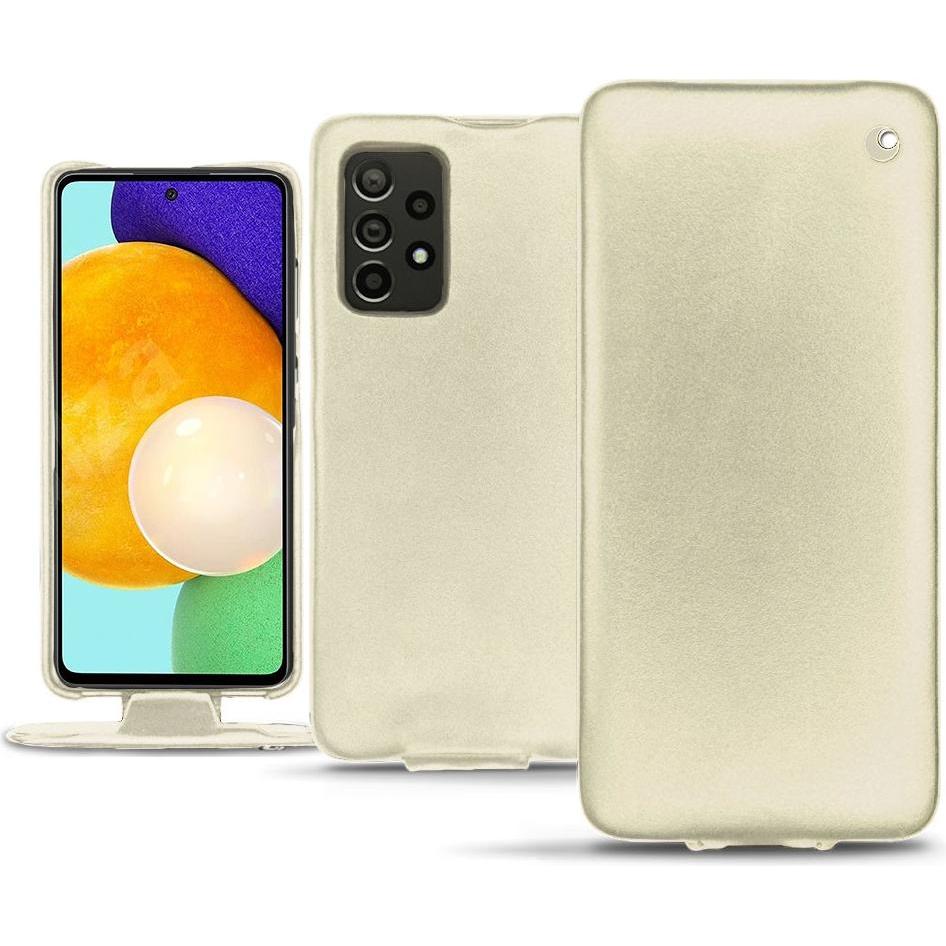 Thumbnail - Noreve Lederschutzhülle vertikal (Samsung Galaxy A52), Smartphone Hülle, Weiss