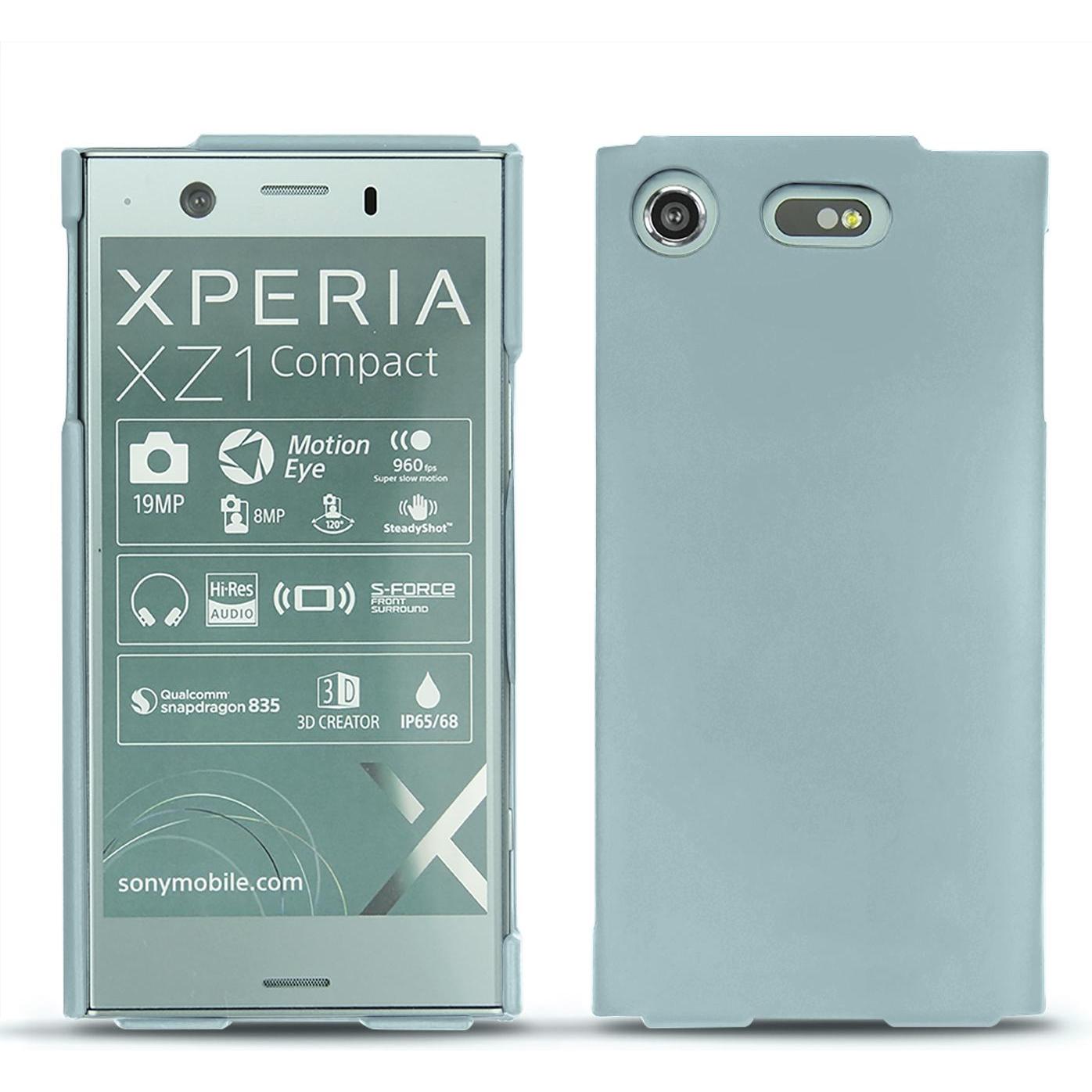 Noreve Lederschutzhülle (Sony Xperia XZ1 Compact), Smartphone Hülle, Blau