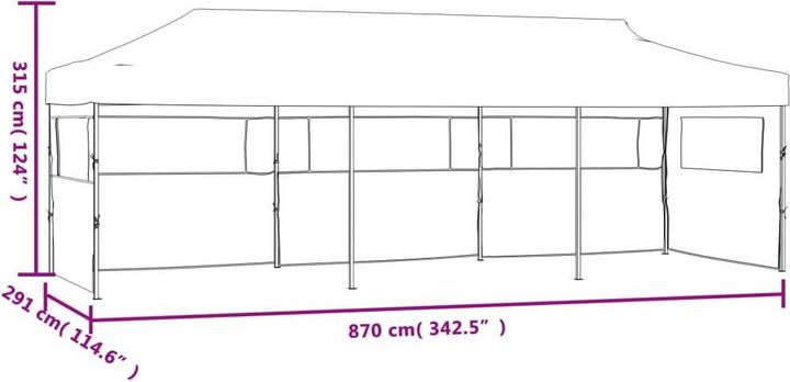 Image du produit vidaXL Partyzelt (870 cm, 291 cm)