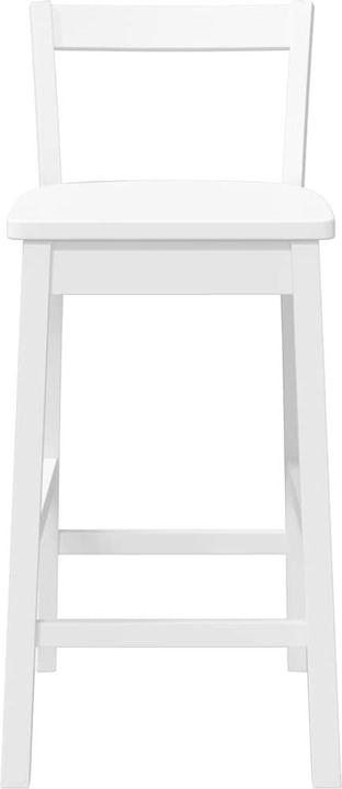 Image du produit VidaXL Tabouret de bar 2 pcs. Blanc Bois massif Hévéa