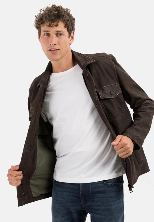 Actual product image Camel Active Leather Shirt Jacket (110)
