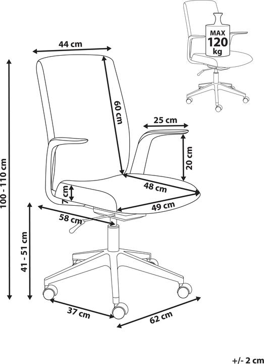 Produktbild Beliani Captain (48 - 58 cm)