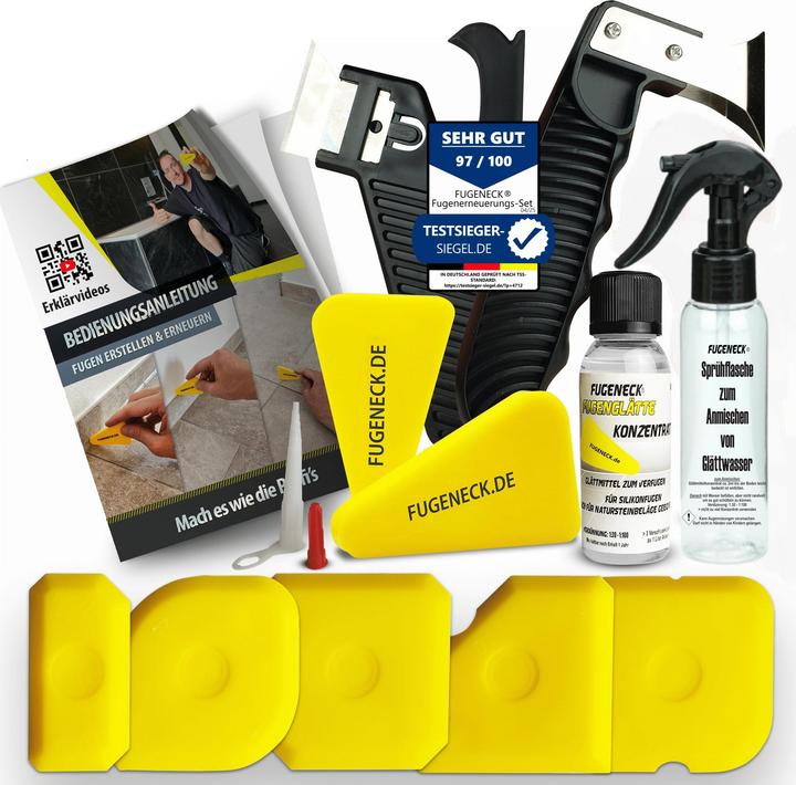 Fugeneck Fugenabzieher Set mit Anleitung