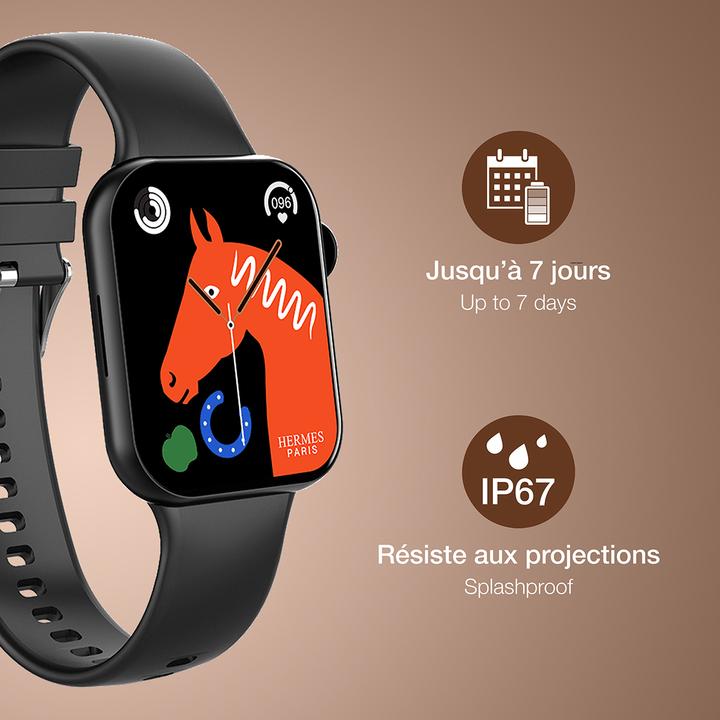 Produktbild Bigben SMARTWATCHSQUAREBKBK Smartwatch (nur WLAN)