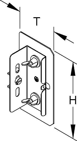 Actual product image Niedax Aluminium end cover