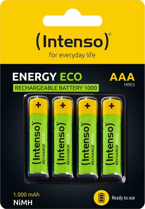 Produktbild Intenso Energy Eco (4 Stk., AAA, HR03, 1000 mAh)