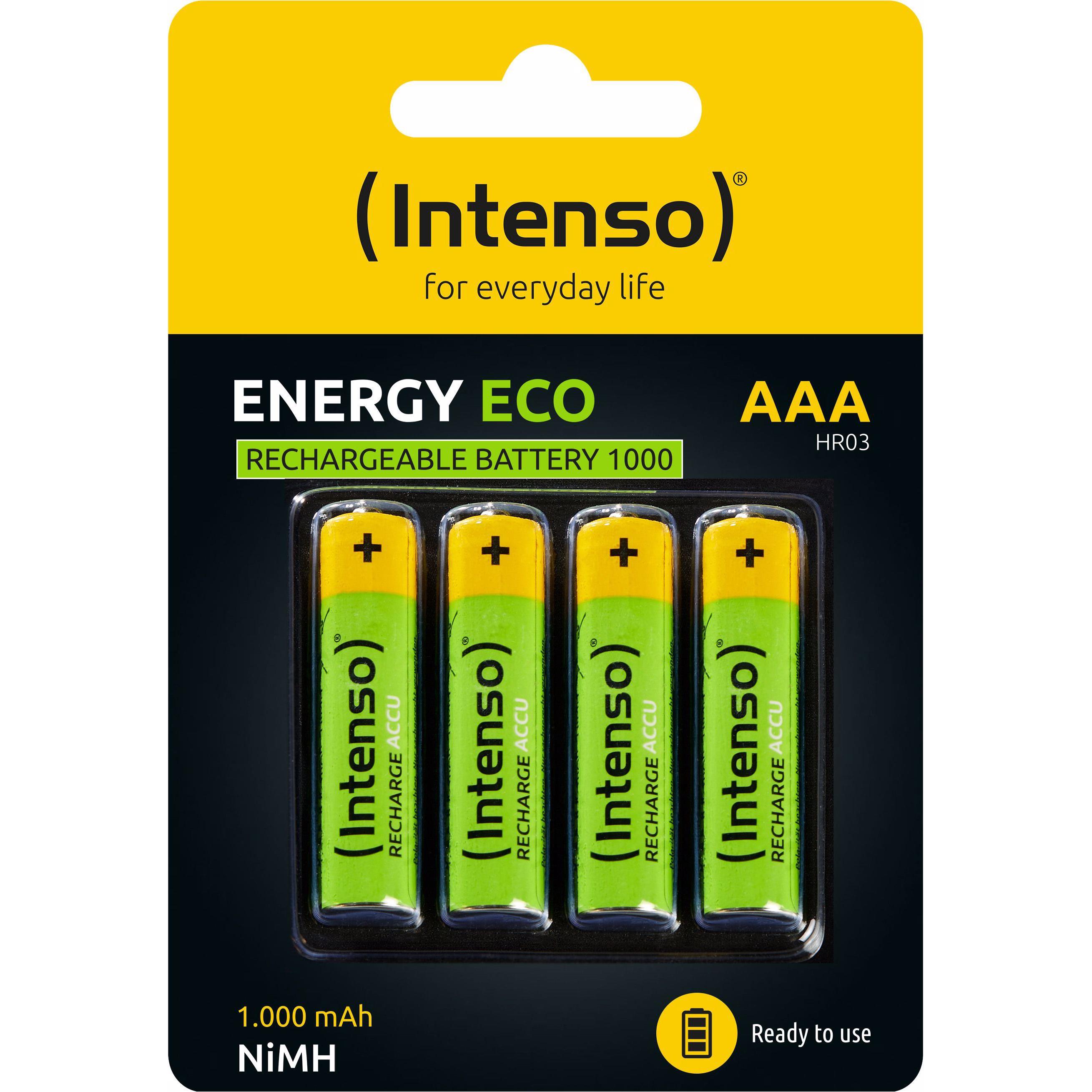 Thumbnail - Intenso Energy Eco (4 Stk., AAA, HR03, 1000 mAh), Batterien + Akkus