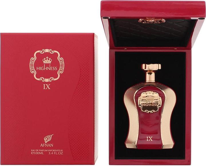 Actual product image Afnan Highness IX Maroon Unisex Eau de Parfum Spray 3.4 Ounce (Eau de parfum, 3.40 ml)