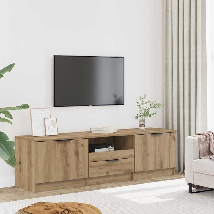 Actual product image vidaXL TV-Schrank Artisan-Eiche 140x35x40 cm Holzwerkstoff TV-Möbel TV-Board (140 x 35 x 40 cm)