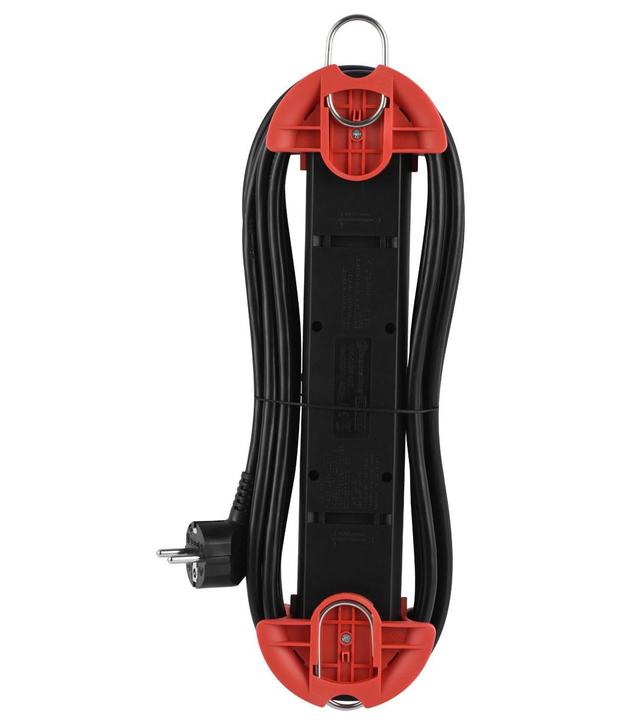 Produktbild Bachmann HOOK Indoor 5x Schutzkontakt Kunststoff mit Schalter 5m (5x, CEE 7/3, 5 m)
