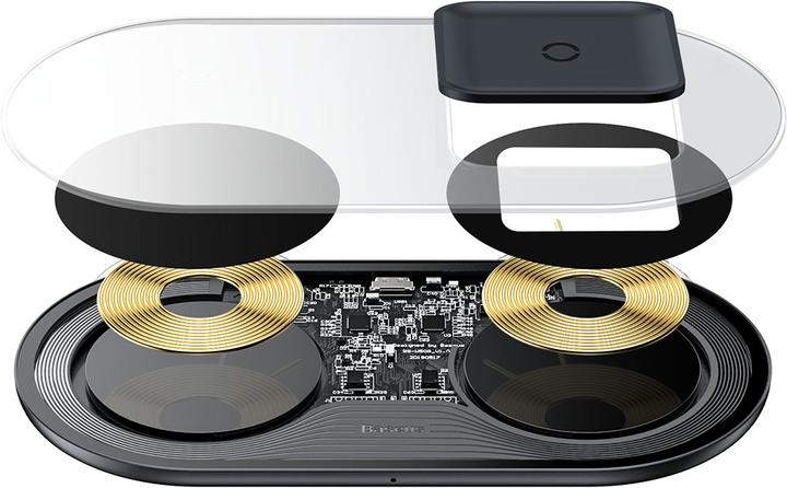 Actual product image Baseus Simple 2in1 Wireless Charger Pro Edition (15 W)