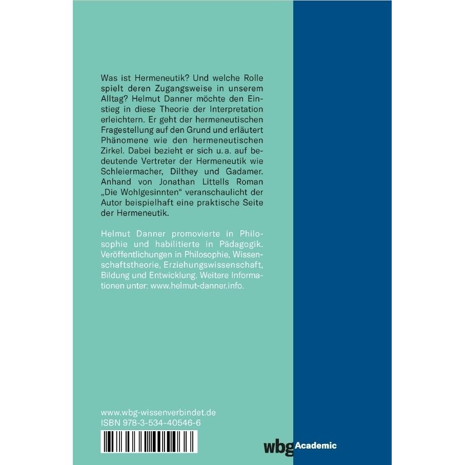 Thumbnail - Hermeneutik, Fachbücher von Helmut Danner