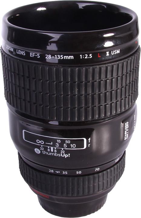 Mugs Keramik-Trinkbecher, Kameraobjektiv (400 ml, 1x)